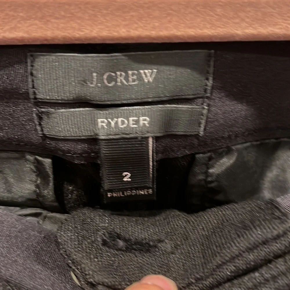 🍁🐠J Crew Ryder Dress Work Slim Fit trouser pants black size 2